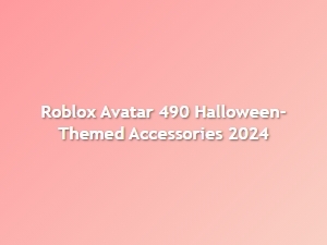 Halloween-Themed Roblox Avatar 490 Accessories